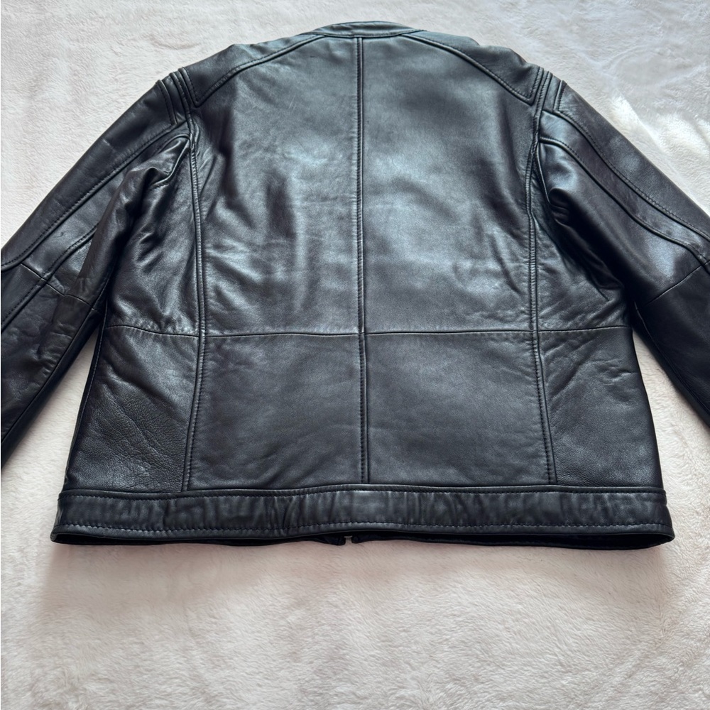 Willson Black Leather Jacket - Picture 7 of 17